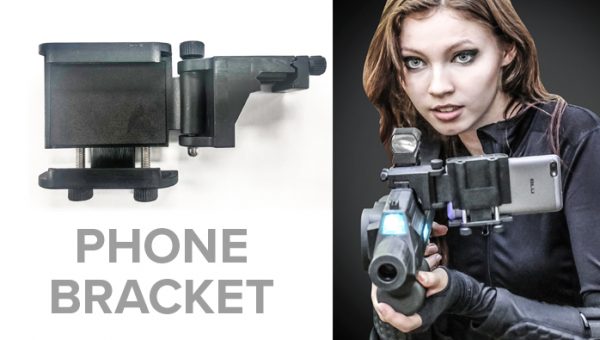 Phone bracket for BRX Laser Tag Rifle