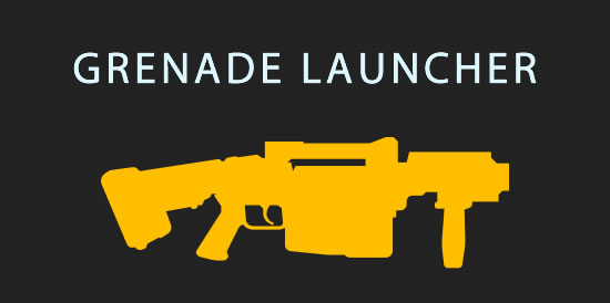 laser tag grenade laucher